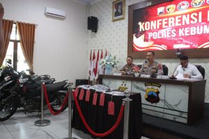 Polres Kebumen Ungkap Tiga Kasus Curanmor, Korban Kembali Tersenyum Setelah Motor Ditemukan