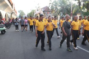 Olahraga Bersama Meriahkan Hari Bhayangkara ke-80 di Kebumen